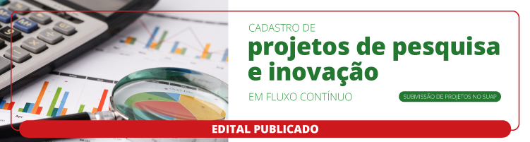 Edital para cadastro de projetos de pesquisa e inovação