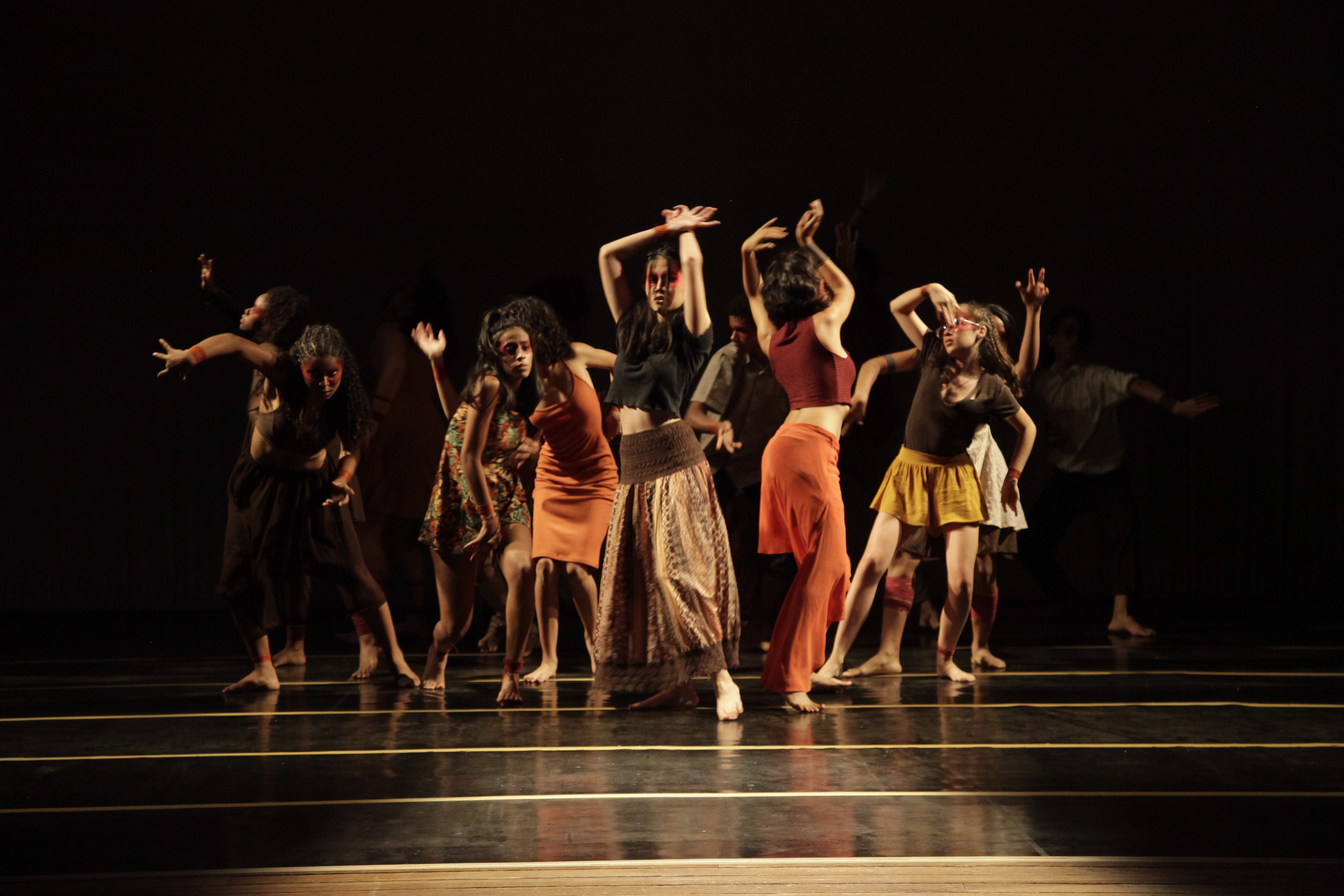 Ensaio aberto do espetáculo CorpoCerrado no Teatro do IFG - Câmpus Goiânia, que ocorreu no dia 25 durante a 3ª Secitec.