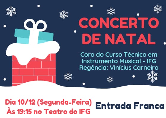 Cartaz sobre Concerto de Natal