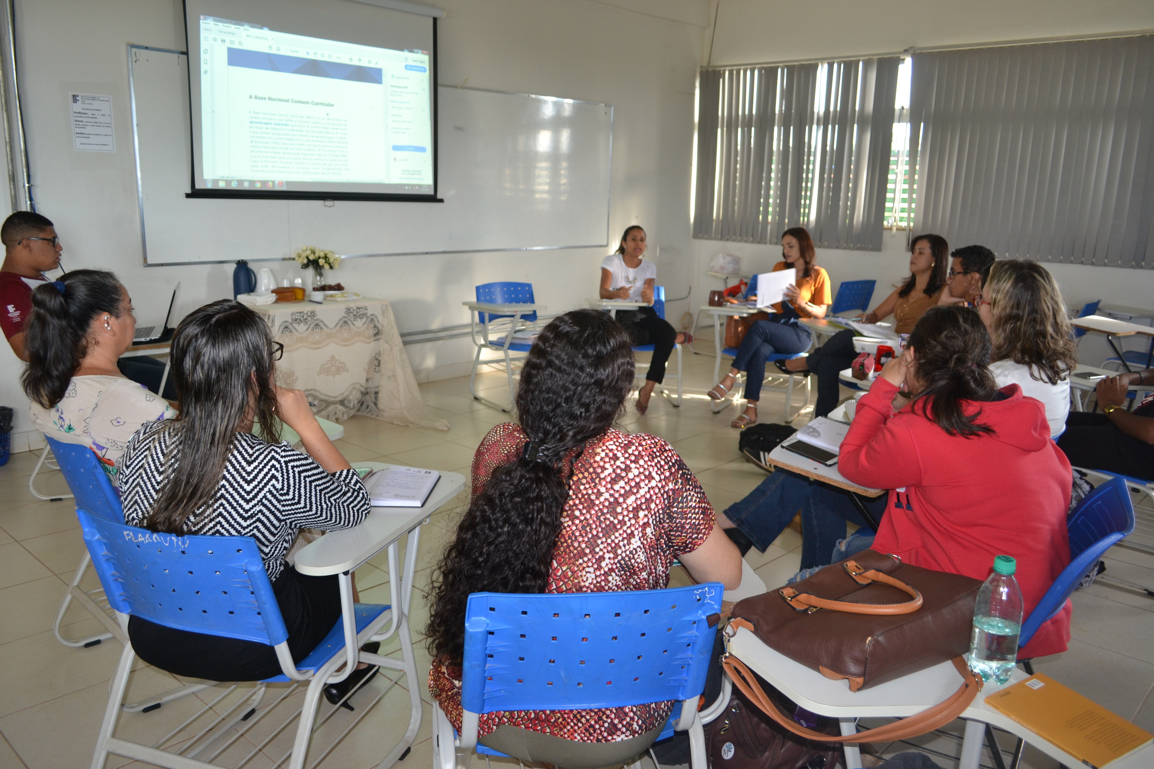 Grupo Panecástica em reunião no Câmpus Anápolis