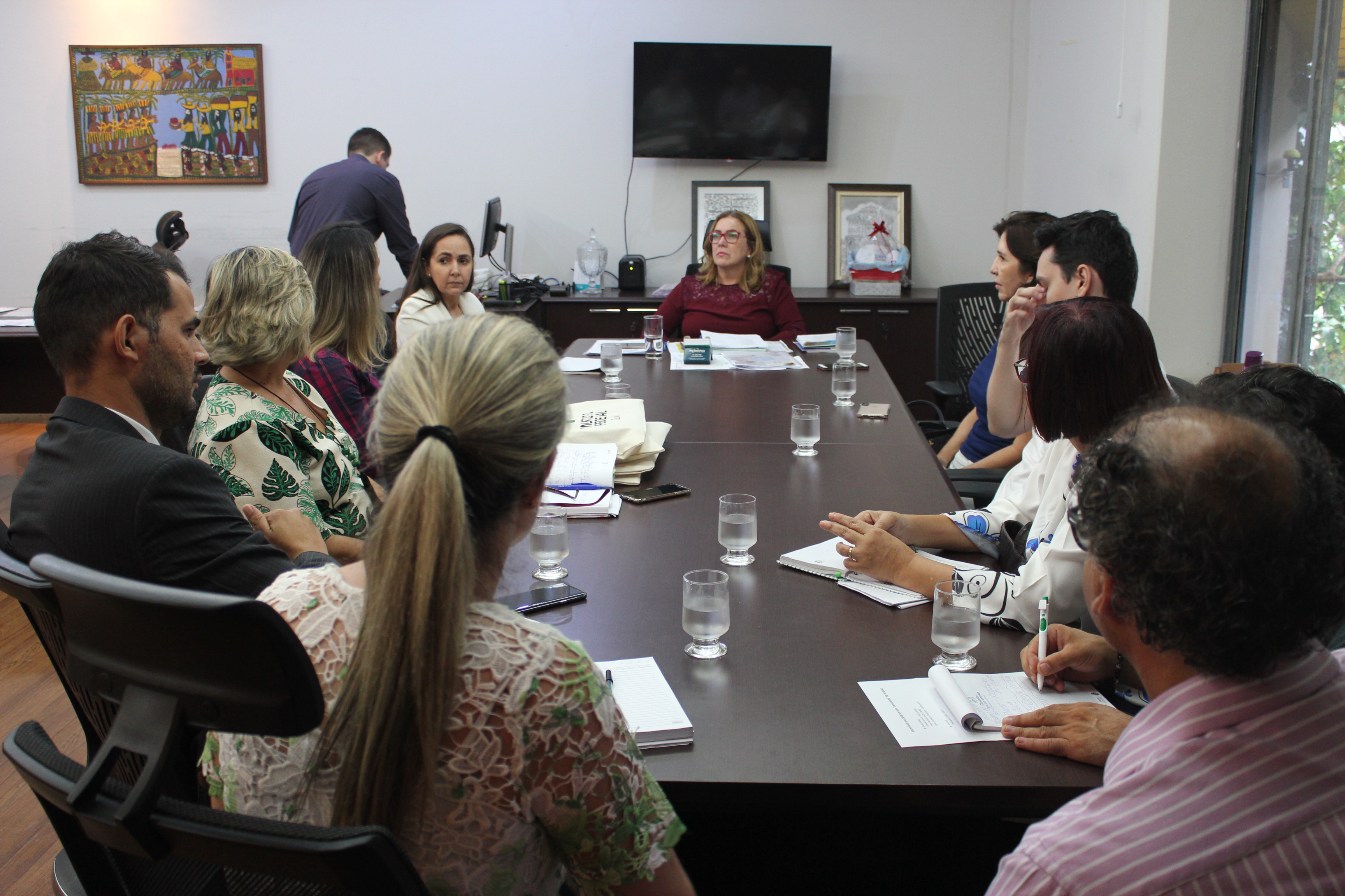 Campanha "Estude em Goiás" é apresentada para a secretária de Educação do Estado de Goiás, Aparecida de Fátima Gavioli