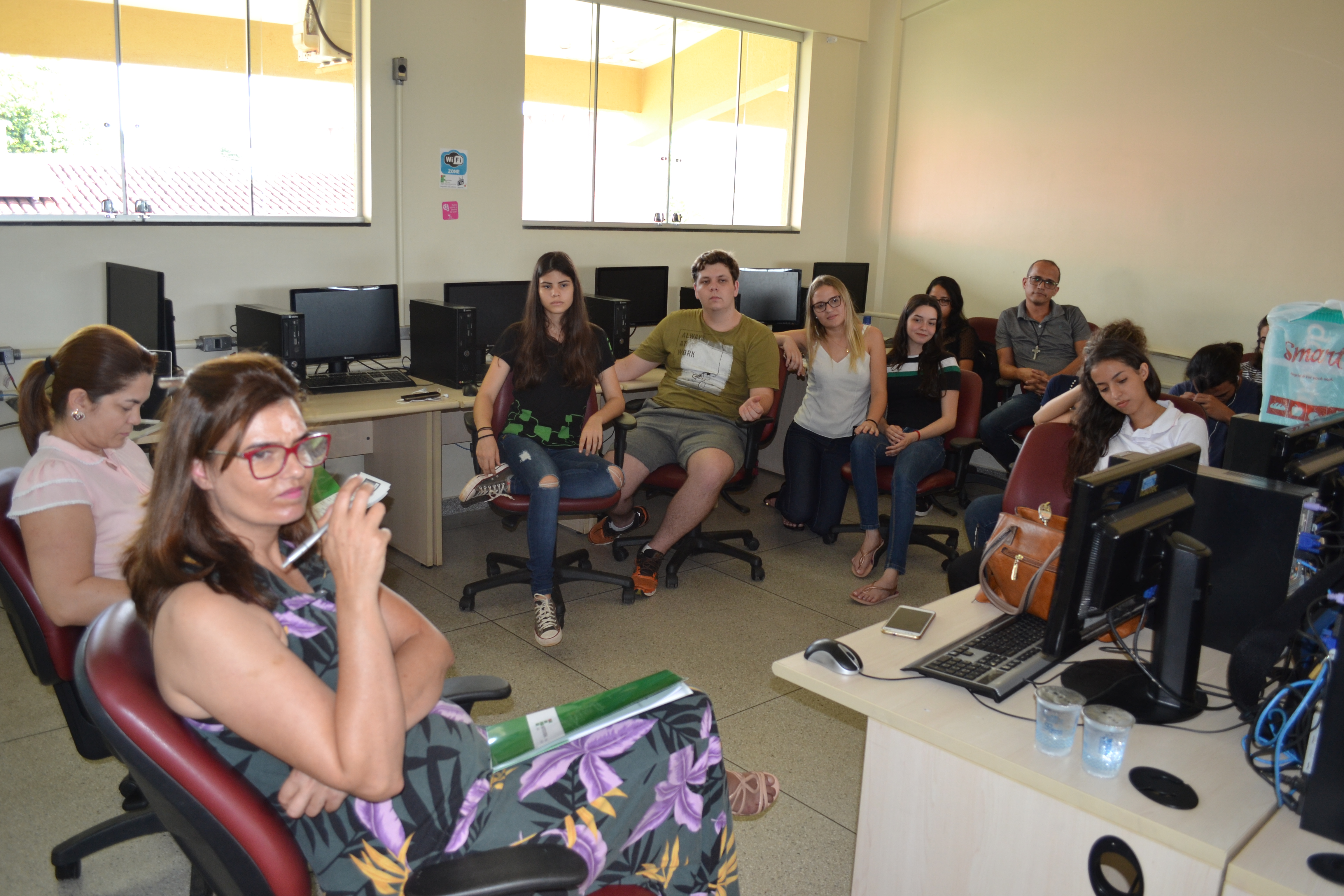 Minicurso realizado no laboratório