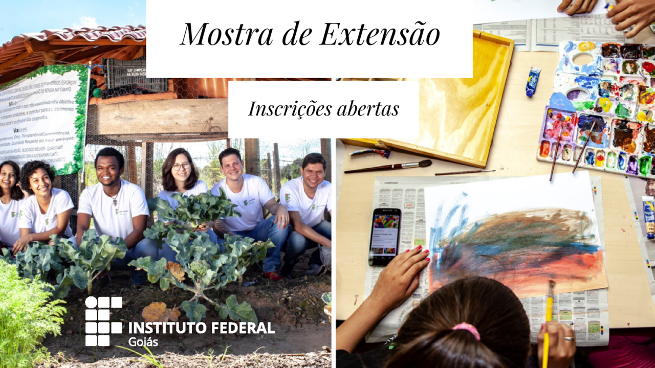 banner mostra de extensão