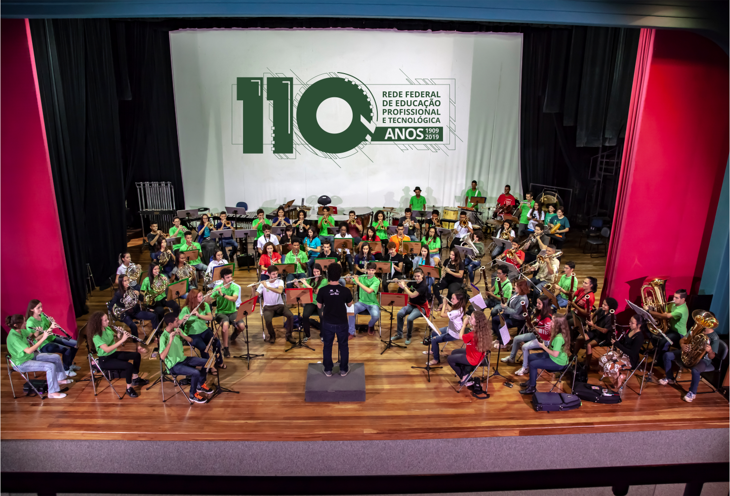 Banda Nilo Peçanha durante ensaio