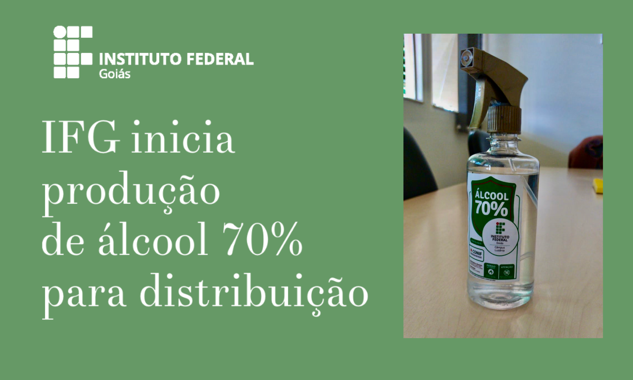 A iniciativa é do Câmpus Luziânia, onde a produção teve inicio nesta quinta-feira, 19