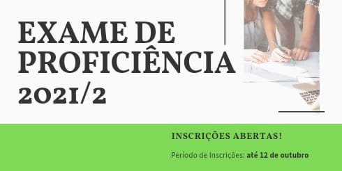 Inscreva-se até o dia 12 de outubro!