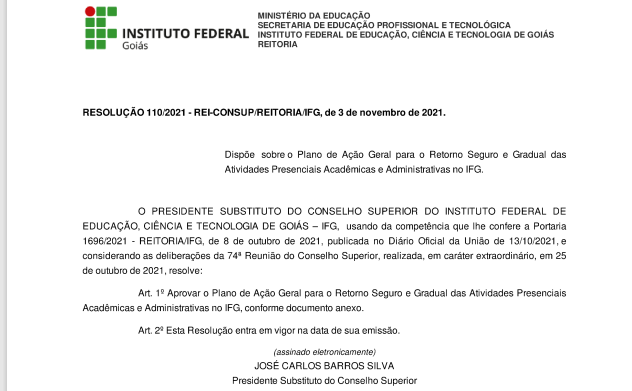 A minuta do Plano de Ação Geral foi apreciada na última reunião realizada pelo Consup