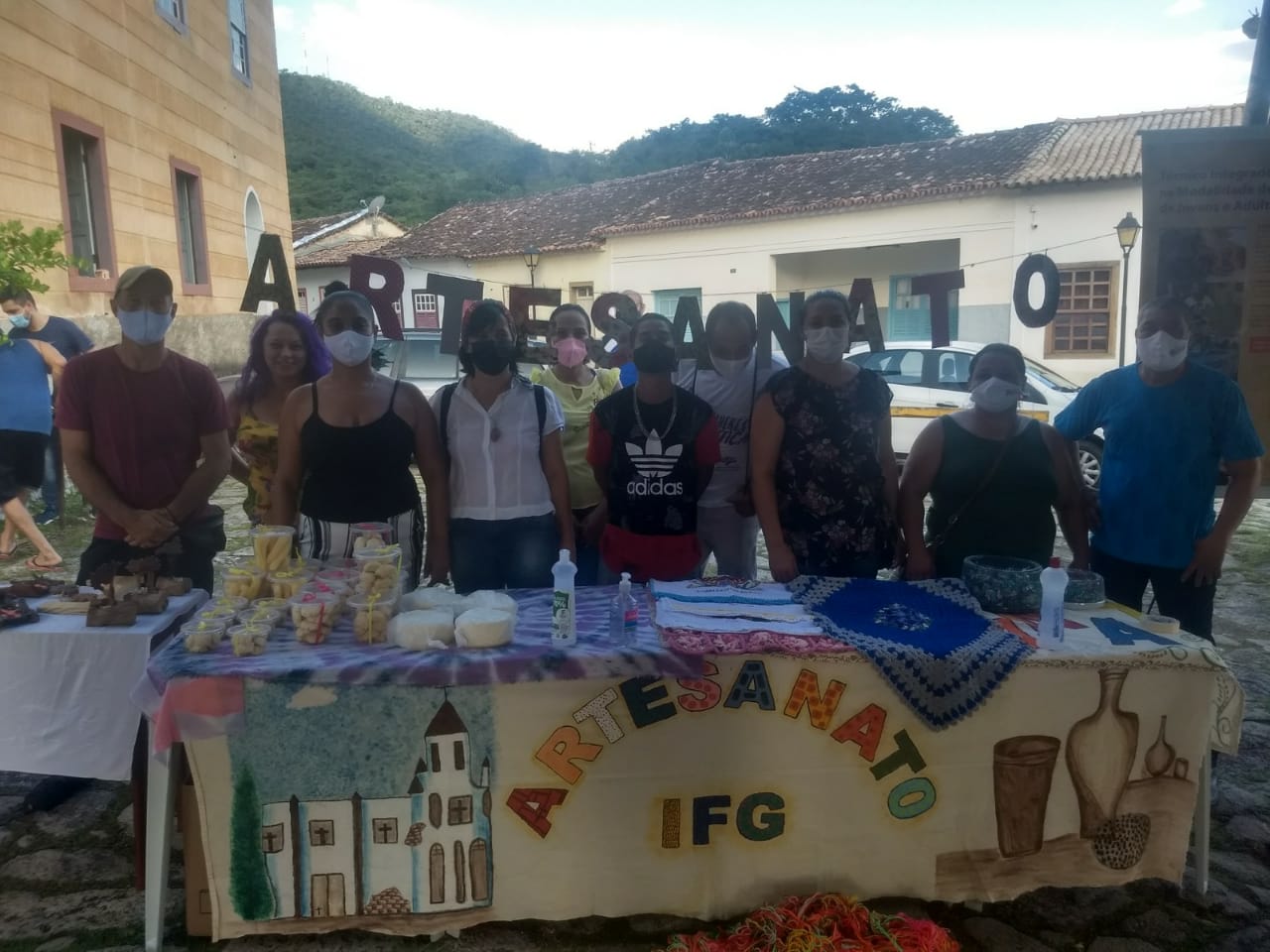 participação dos estudantes do curso técnico em Artesanato ficou registrada