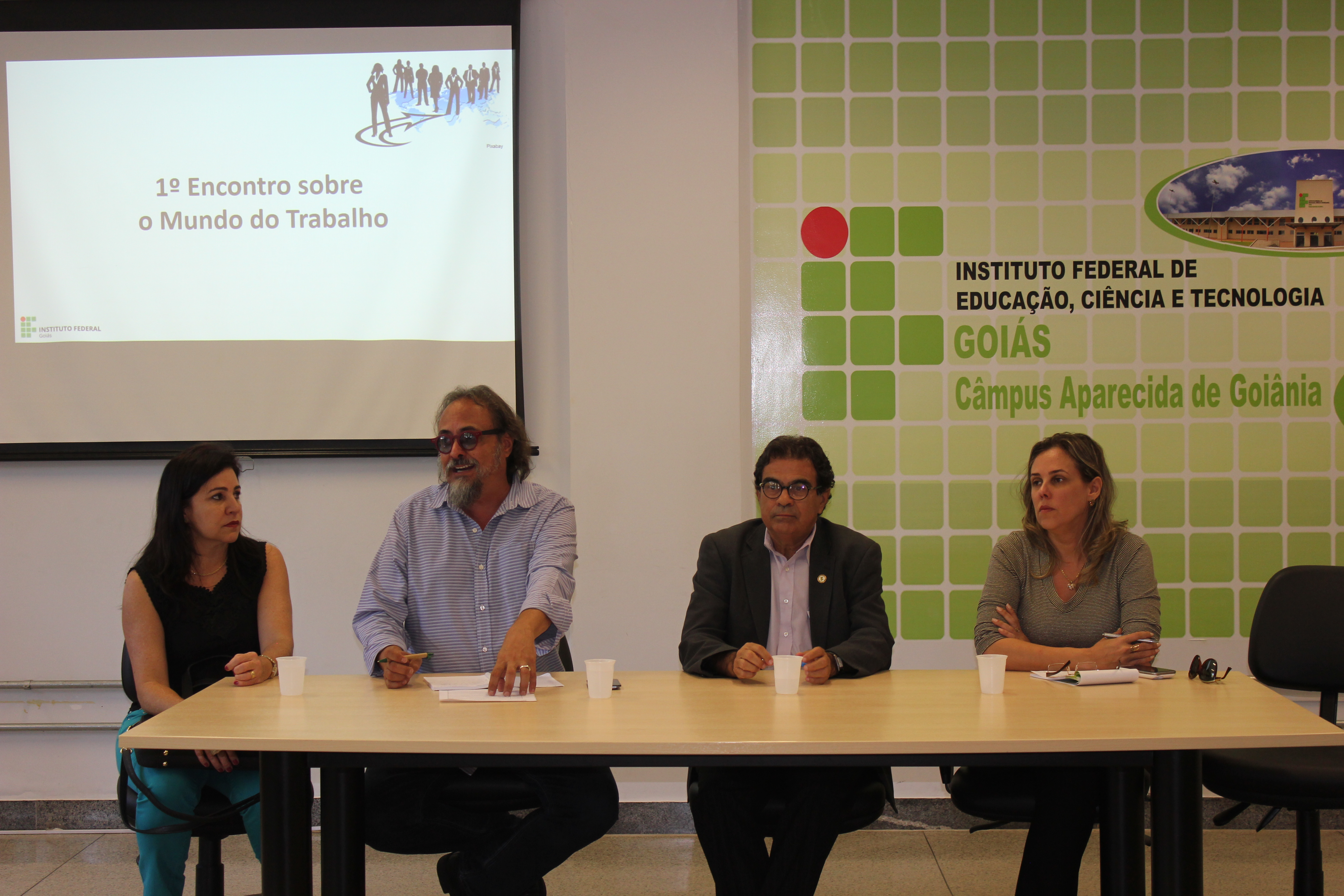 Mesa de abertura do 1º Seminário sobre Mundo do Trabalho