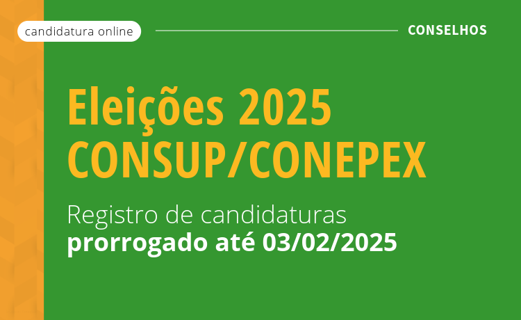 Período para registro de candidaturas foi prorrogado até 3 de fevereiro