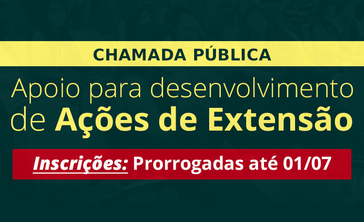 Prazo prorrogado para ações de extensão