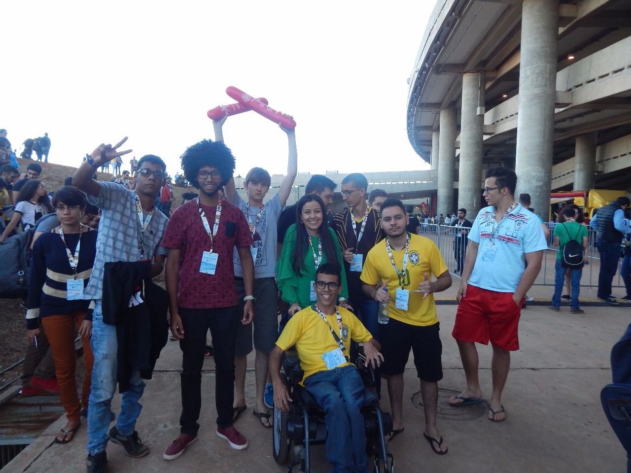 Alunos e servidores do Câmpus Luziânia também marcaram presença no evento