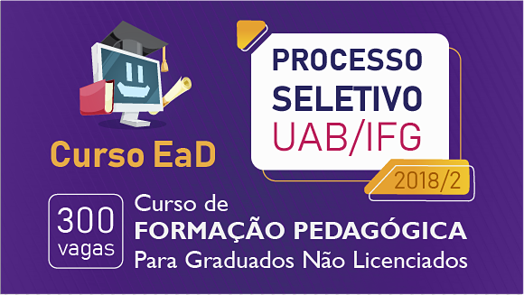 Banner de divulgação da especialização em formação pedagógica para não licenciados