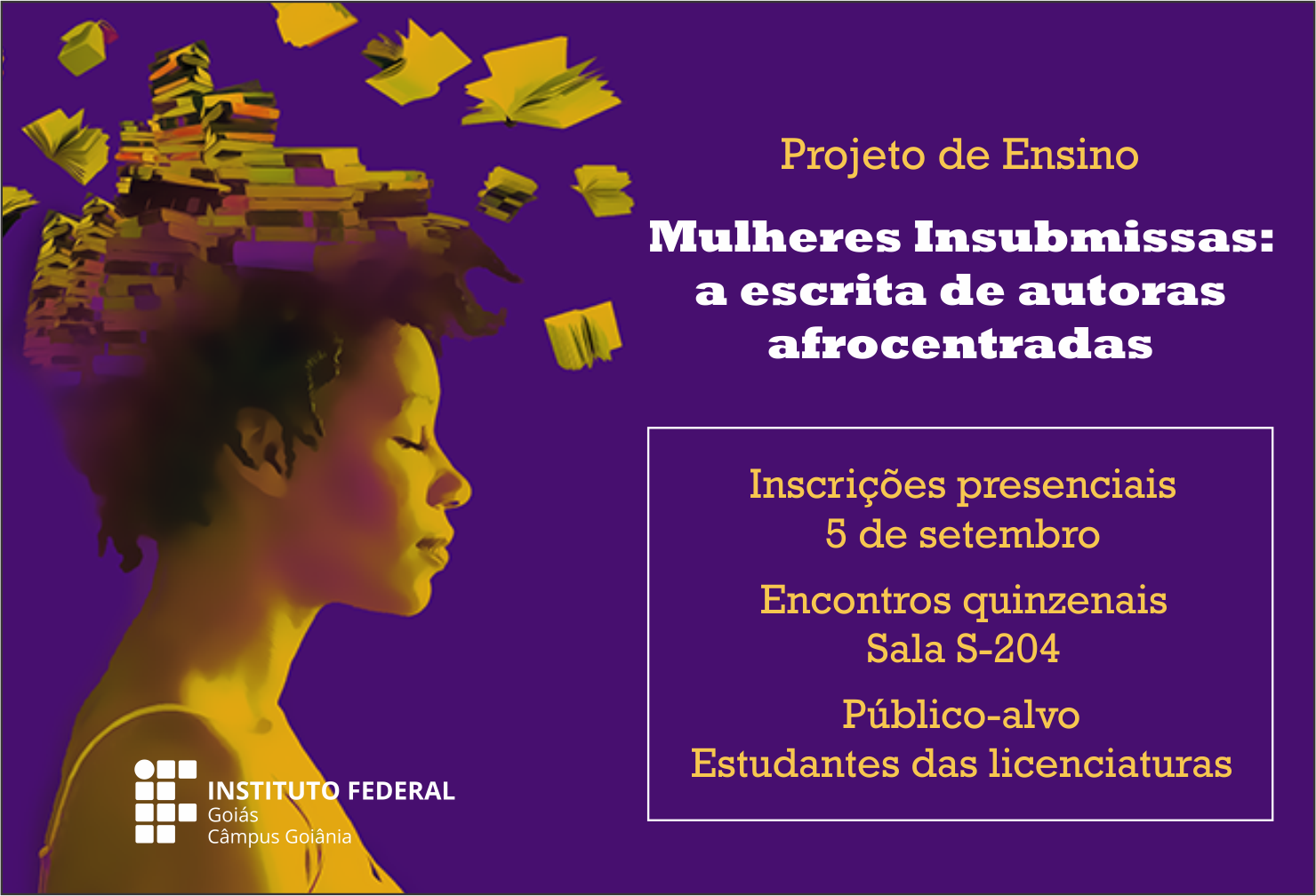 ilustração sobre o projeto de ensino Mulheres Insubmissas