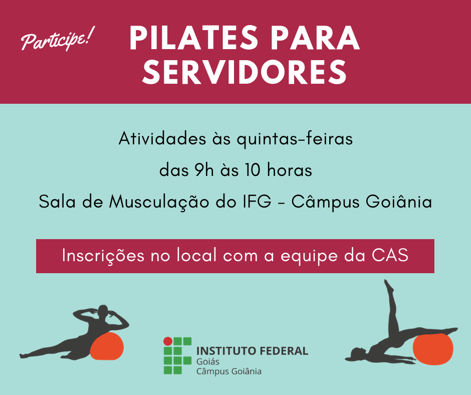 ilustração aula de pilates para servidores