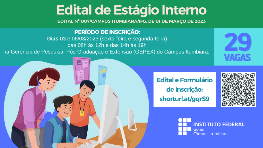 As inscrições devem ser realizadas nos dias 3 e 6 de março