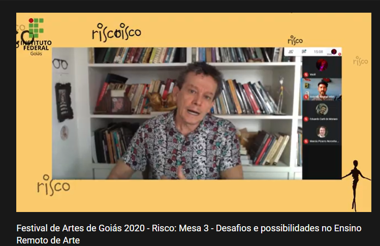 Professor Júlio Cesar dos Santos fala sobre o ensino remoto de arte 