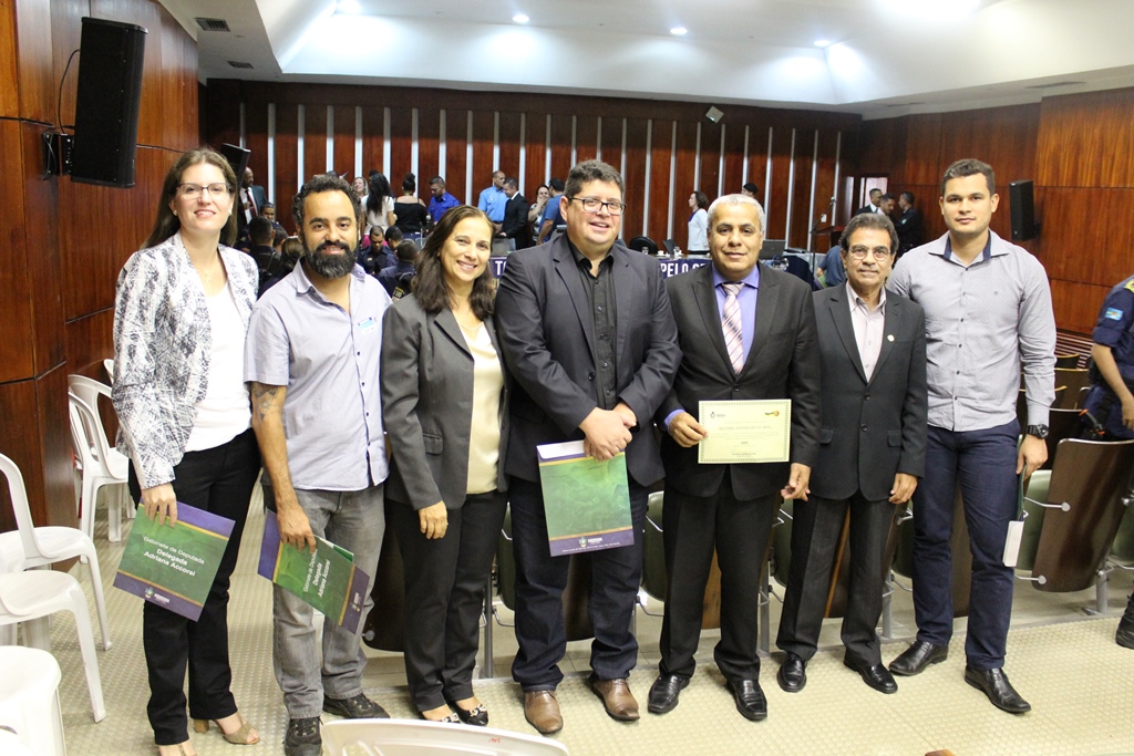 Gestores do IFG participam de homenagem realizada na Assembleia Legislativa