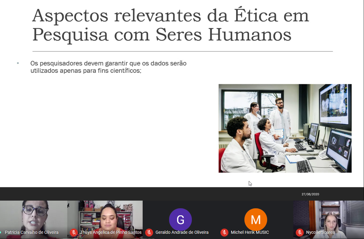 Live sobre ética em pesquisa com seres humanos