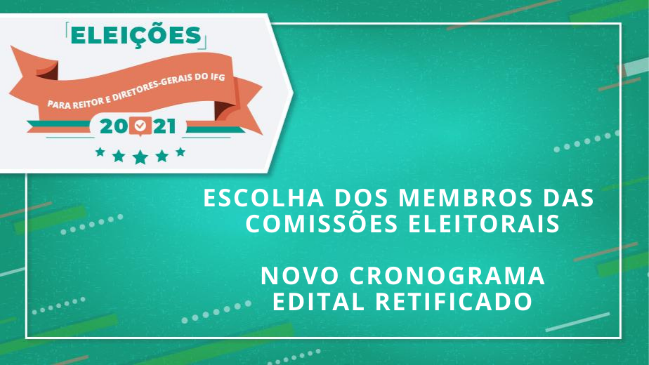 Novo cronograma do processo de escolha de membros das comissões